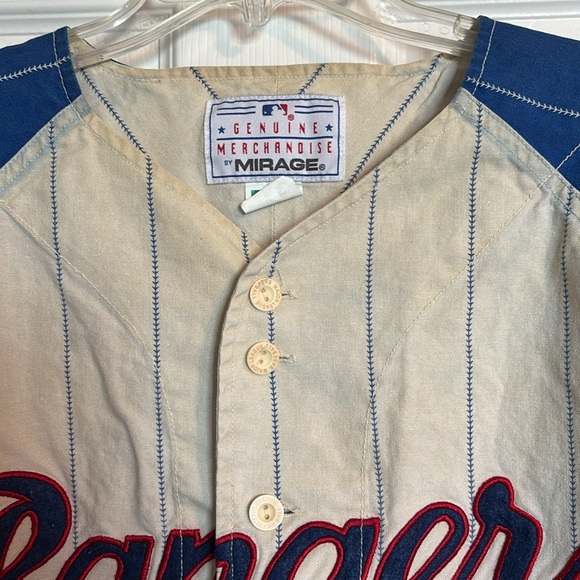 Mirage Texas Rangers men’s vintage style button down baseball jersey size XL - Picture 2 of 11